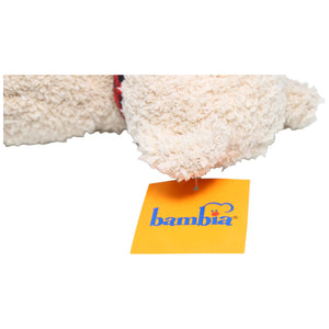 1234110 Bambia Teddybär mit rotem Halstuch, liegend Kuscheltier Kumpel Leo Bär neu