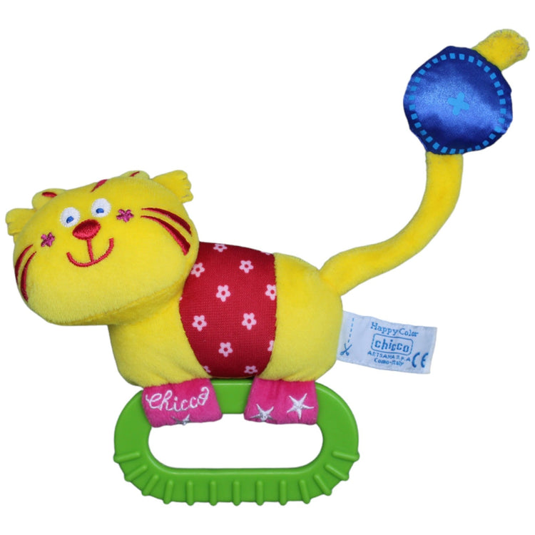 1234129 Chicco Happy Color Greifling mit Rassel, Katze gelb Greifling Kumpel Leo Gebraucht Rossmann