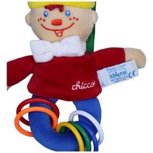 1234130 Chicco Happy Color Greifling zum Aufhängen, Clown Greifling Kumpel Leo Gebraucht