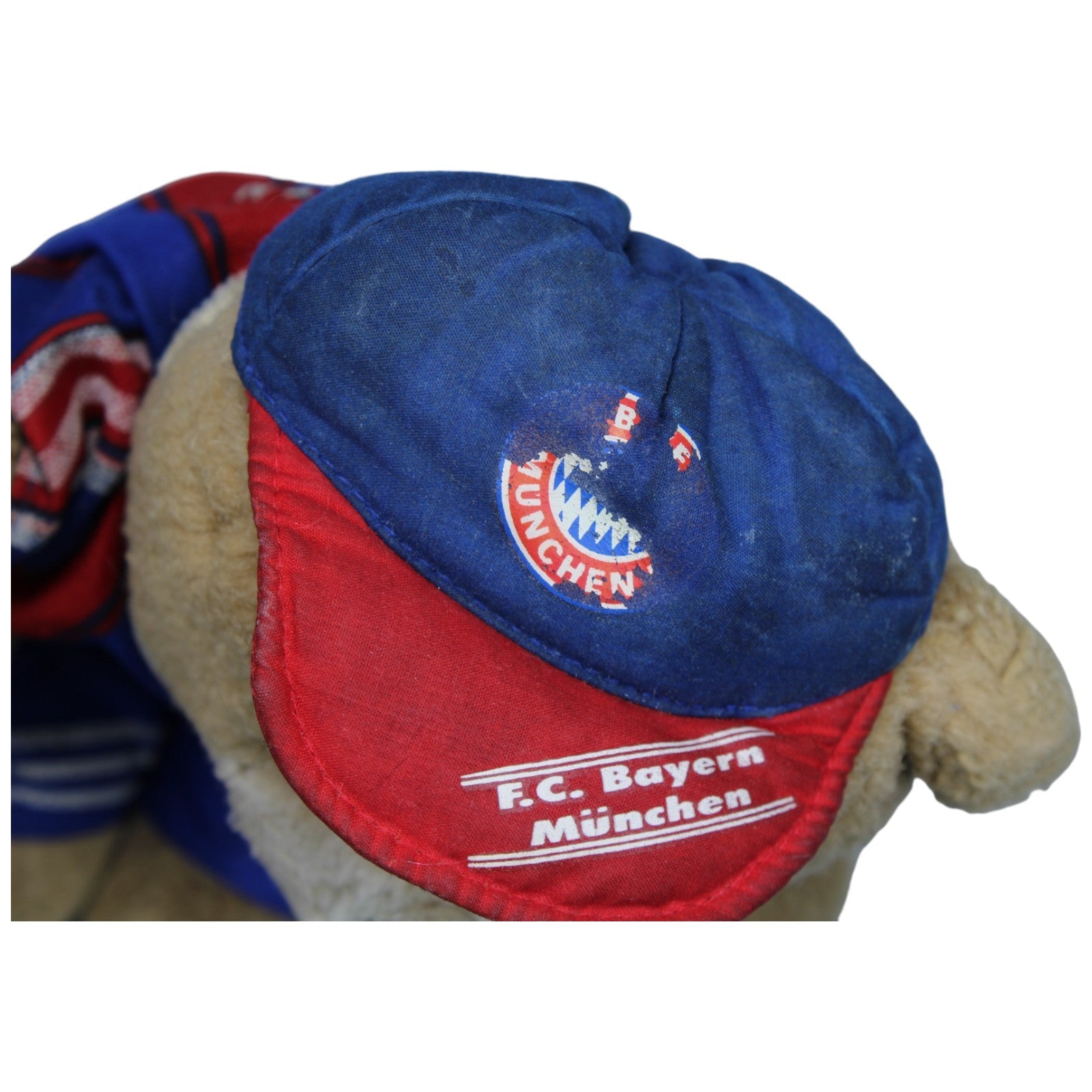 1234138 Fan World Vintage FC Bayern München Maskottchen Bär Berni, Heim-Trikot 1995-1997 Kuscheltier Kumpel Leo Gebraucht