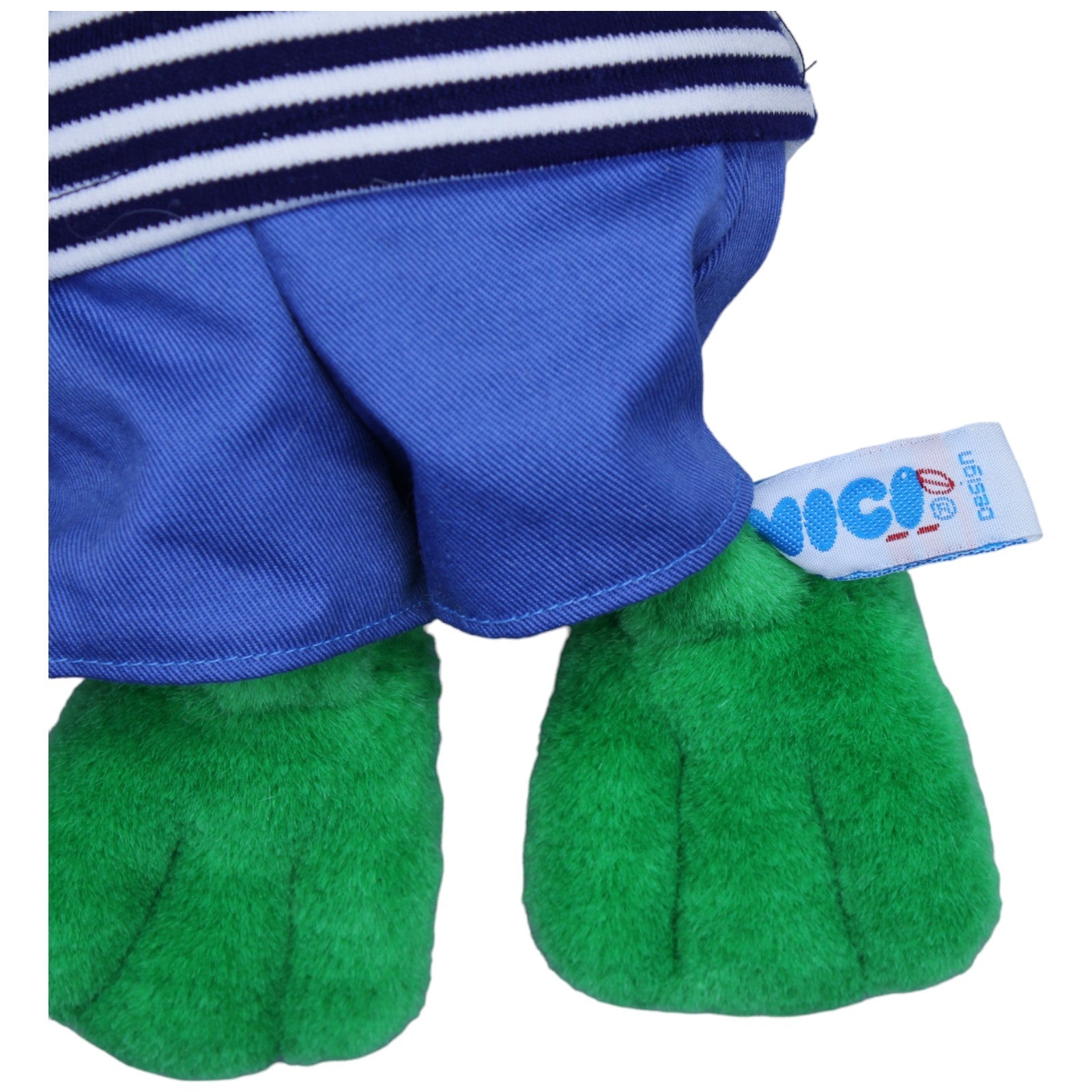 1234143 NICI Vintage Schlenker Frosch mit Shirt & Hose Kuscheltier Kumpel Leo Gebraucht Vintage