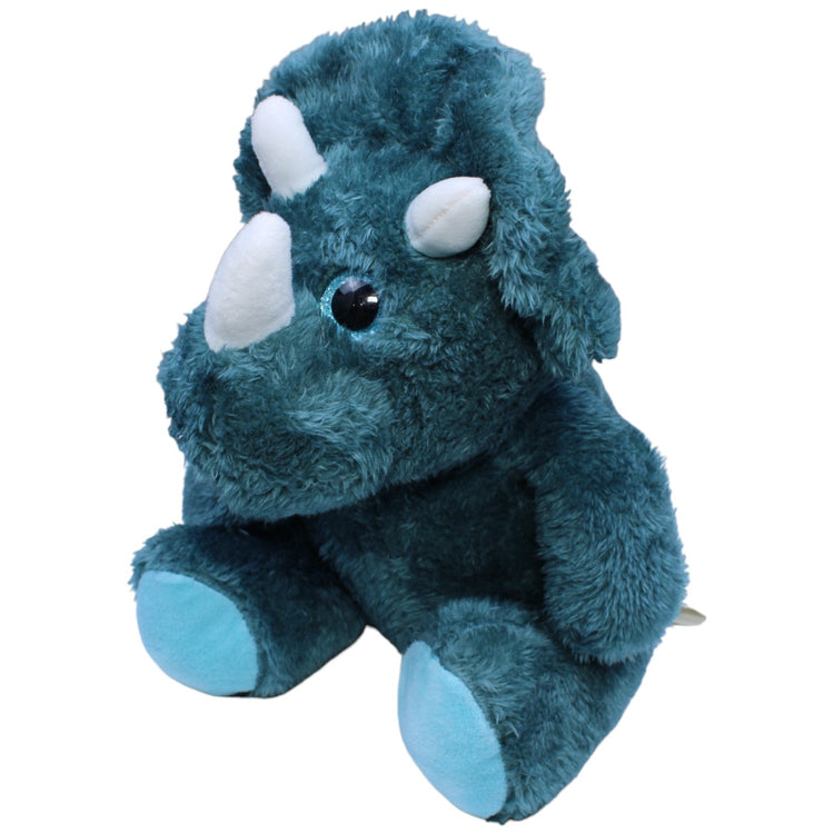 1234156 TEDI Kuschelfreund, Triceratops blau Kuscheltier Kumpel Leo Dino Dinosaurier Gebraucht