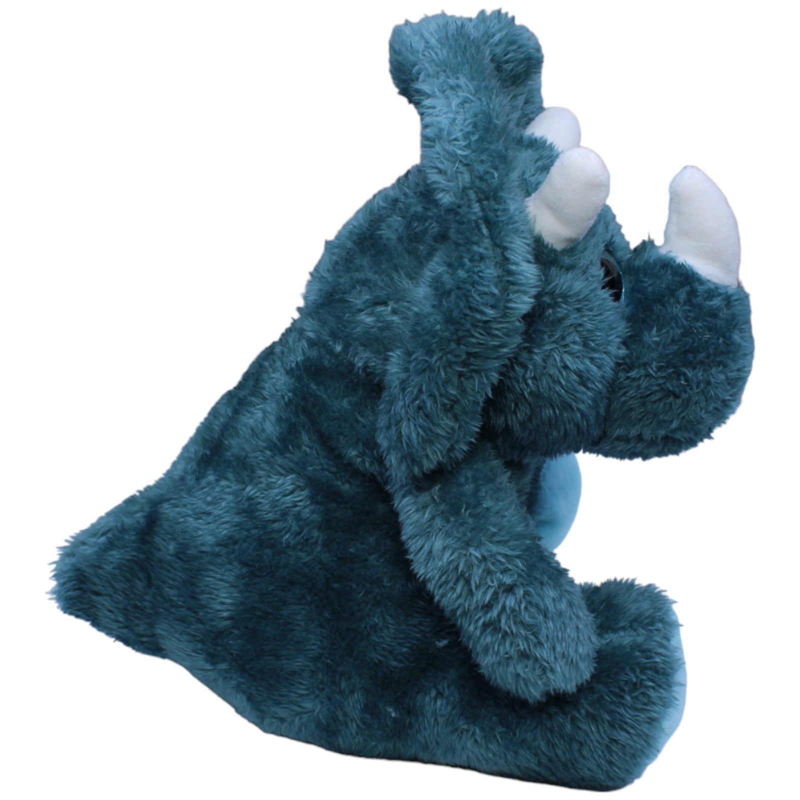 1234156 TEDI Kuschelfreund, Triceratops blau Kuscheltier Kumpel Leo Dino Dinosaurier Gebraucht