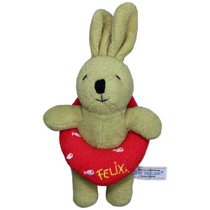 1234193 Die Spiegelburg Frottee-Hase Felix mit Rettungsring Kuscheltier Kumpel Leo Gebraucht