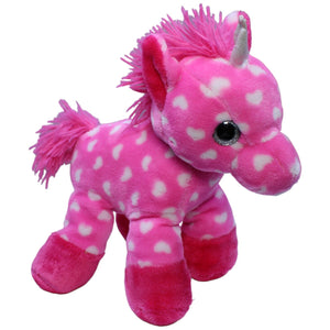 1234220 Ernstings family Einhorn mit Punkten, pink Kuscheltier Kumpel Leo Fantasy Gebraucht Glubschi