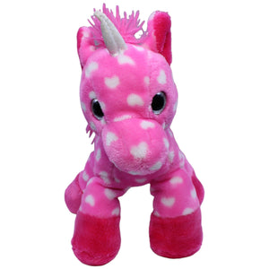 1234220 Ernstings family Einhorn mit Punkten, pink Kuscheltier Kumpel Leo Fantasy Gebraucht Glubschi