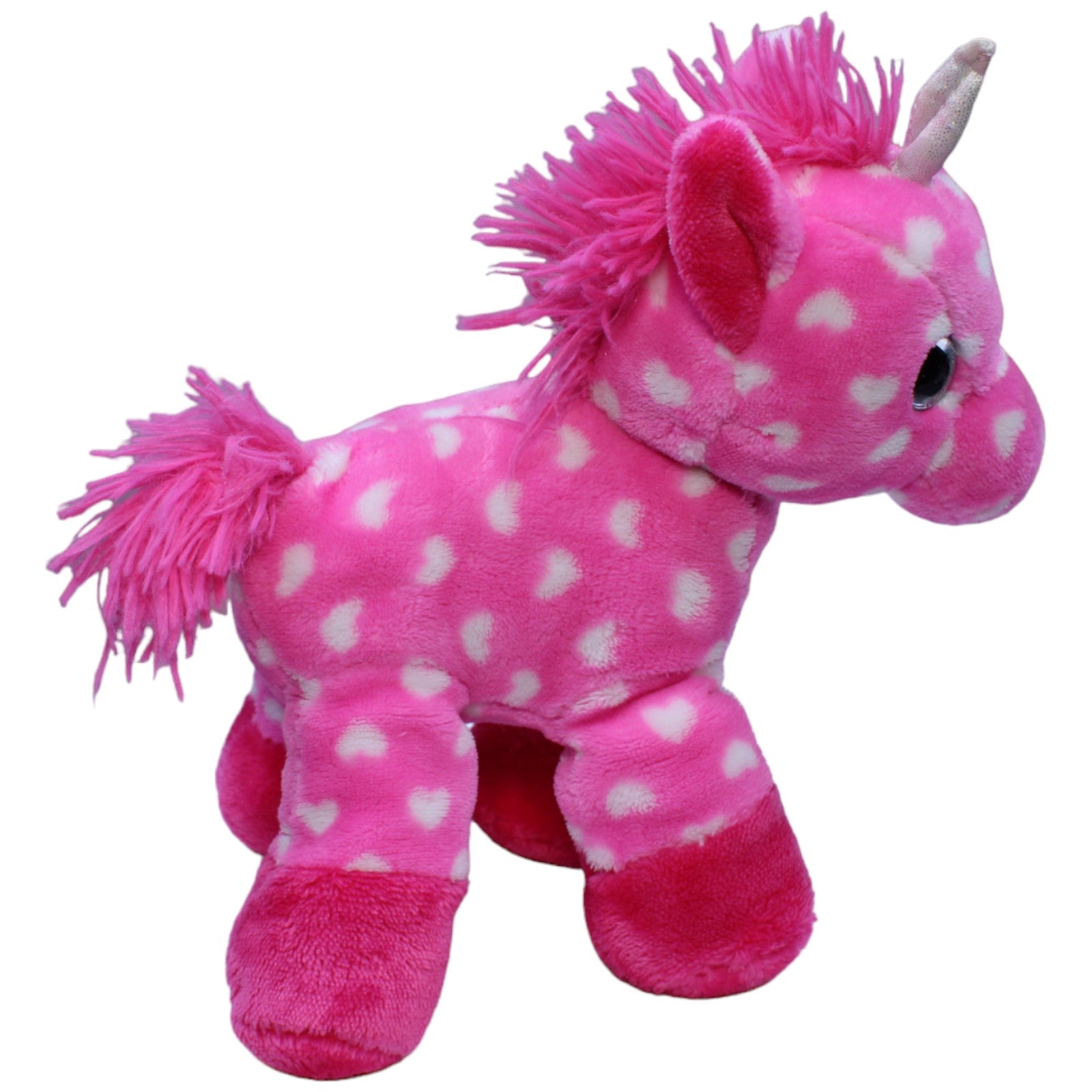 1234220 Ernstings family Einhorn mit Punkten, pink Kuscheltier Kumpel Leo Fantasy Gebraucht Glubschi