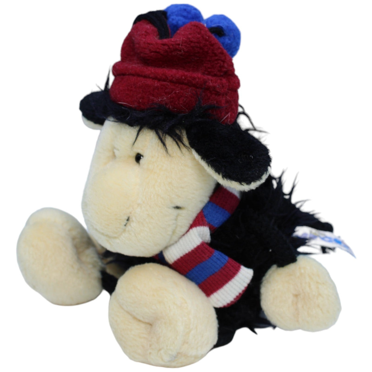 1234228 NICI Aufhänger mit Saugnapf, Schwarzes Schaf mit Mütze und Hut Aufhänger Kumpel Leo Gebraucht