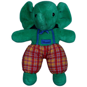 1234267 Sterntaler Vintage Elefant mit Rassel, grün Kuscheltier Kumpel Leo Gebraucht