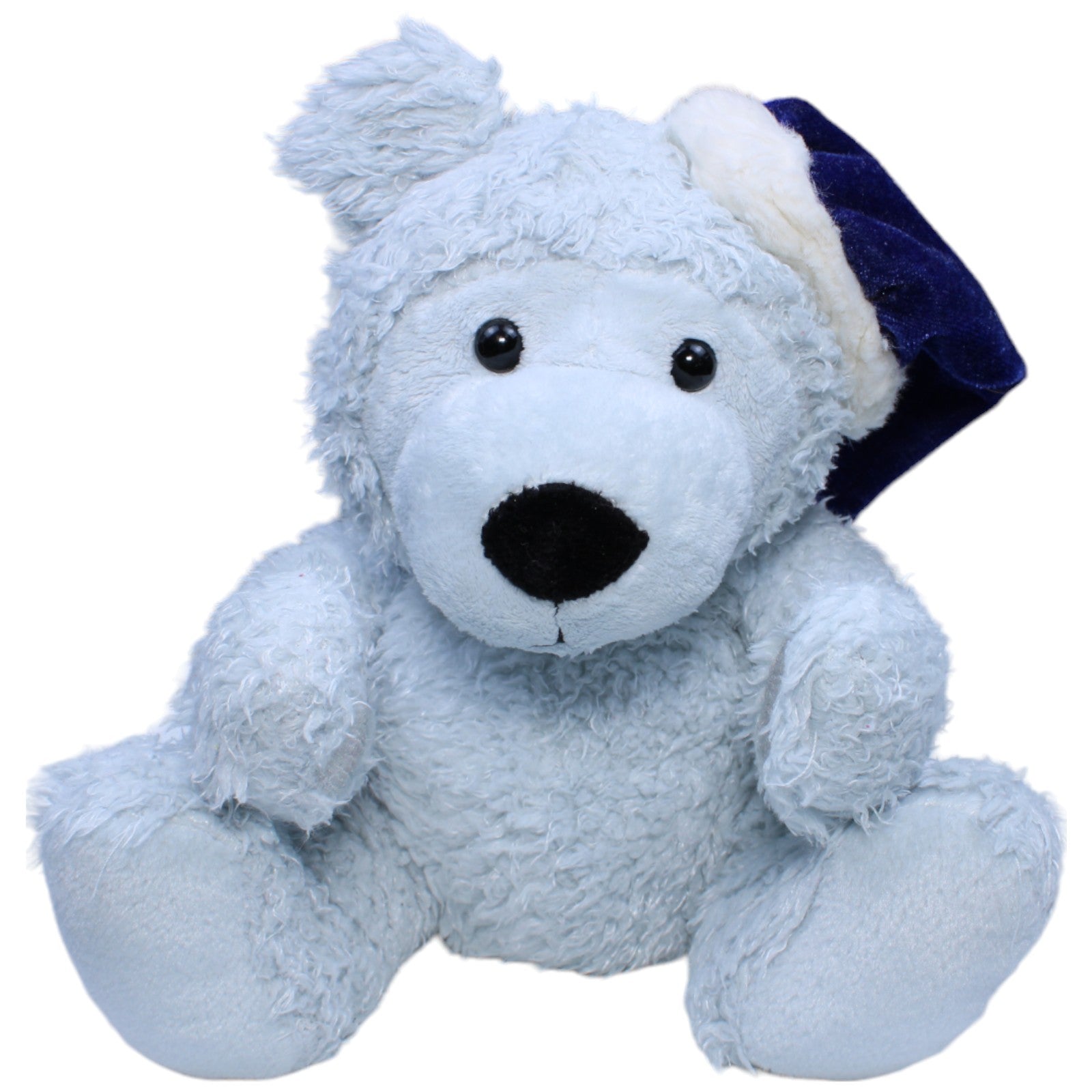 1234290 Kuschelwuschel Teddybär mit blauer Zipfelmütze Kuscheltier Kumpel Leo Bär Gebraucht Teddy