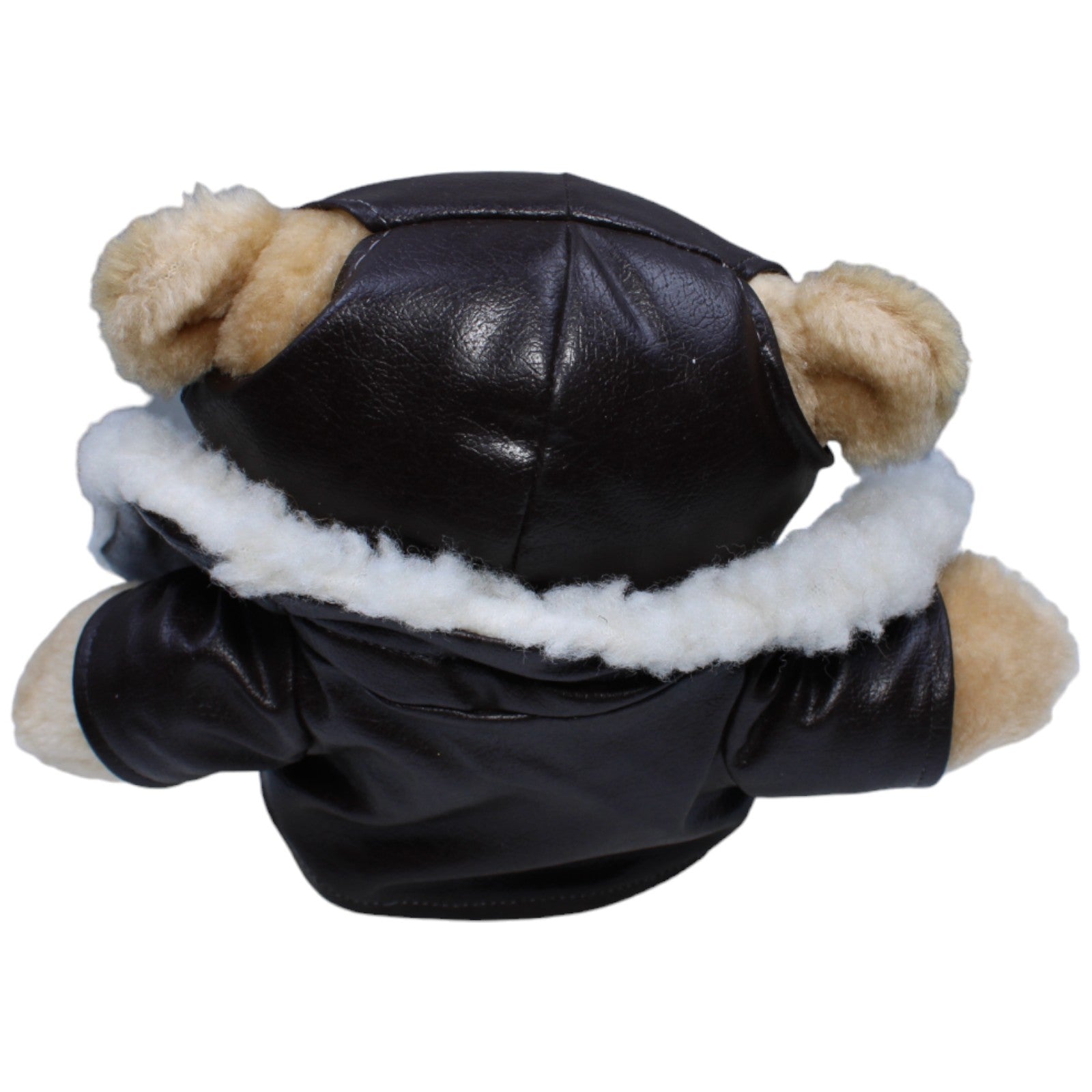 1234292 EBRA-GmbH Vintage Teddybär mit Jacke & Fliegerhaube, Bruch Pilot Kuscheltier Kumpel Leo Bär Gebraucht Teddy