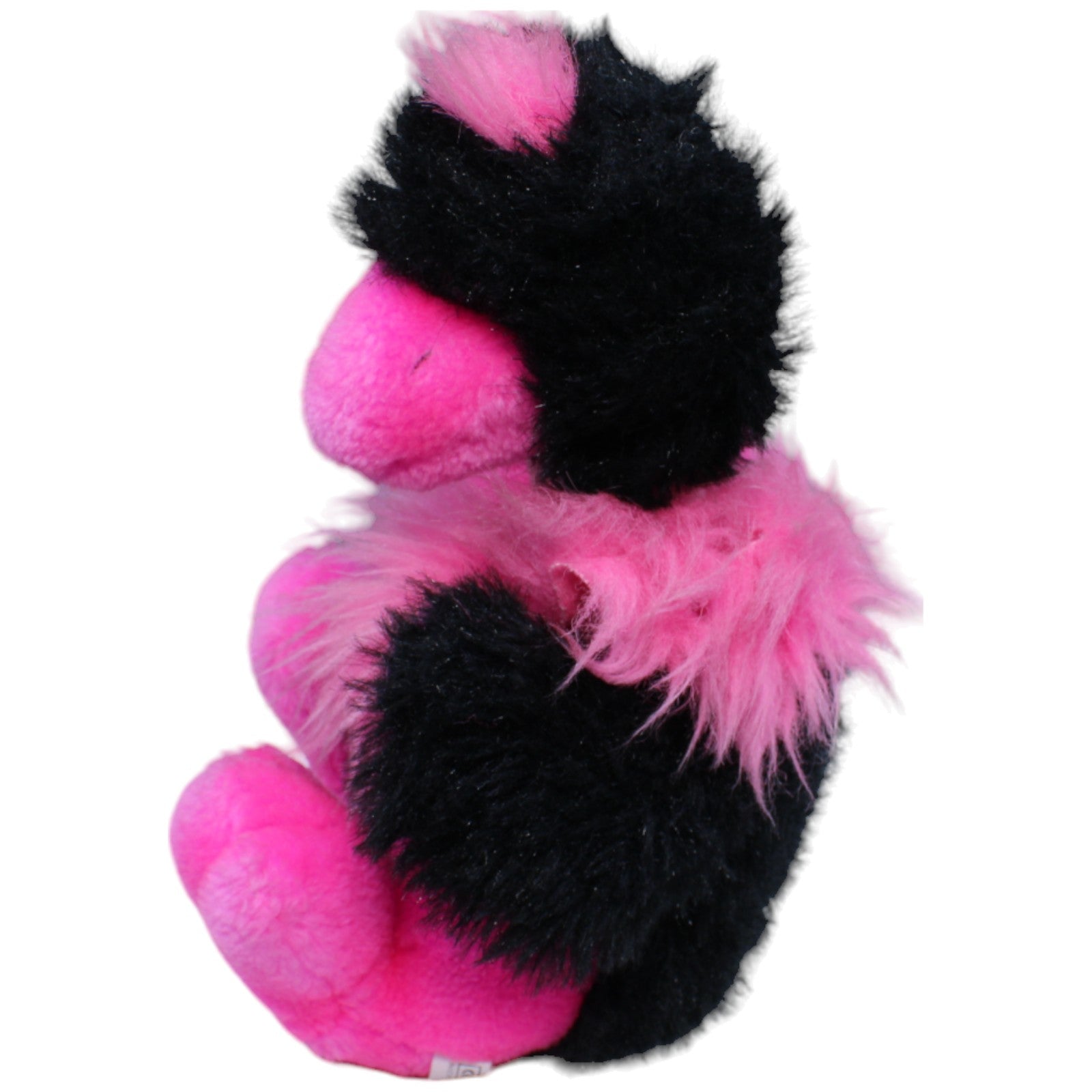 1234294 MLM Toys Vogel sitzend, pink-schwarz Kuscheltier Kumpel Leo Gebraucht