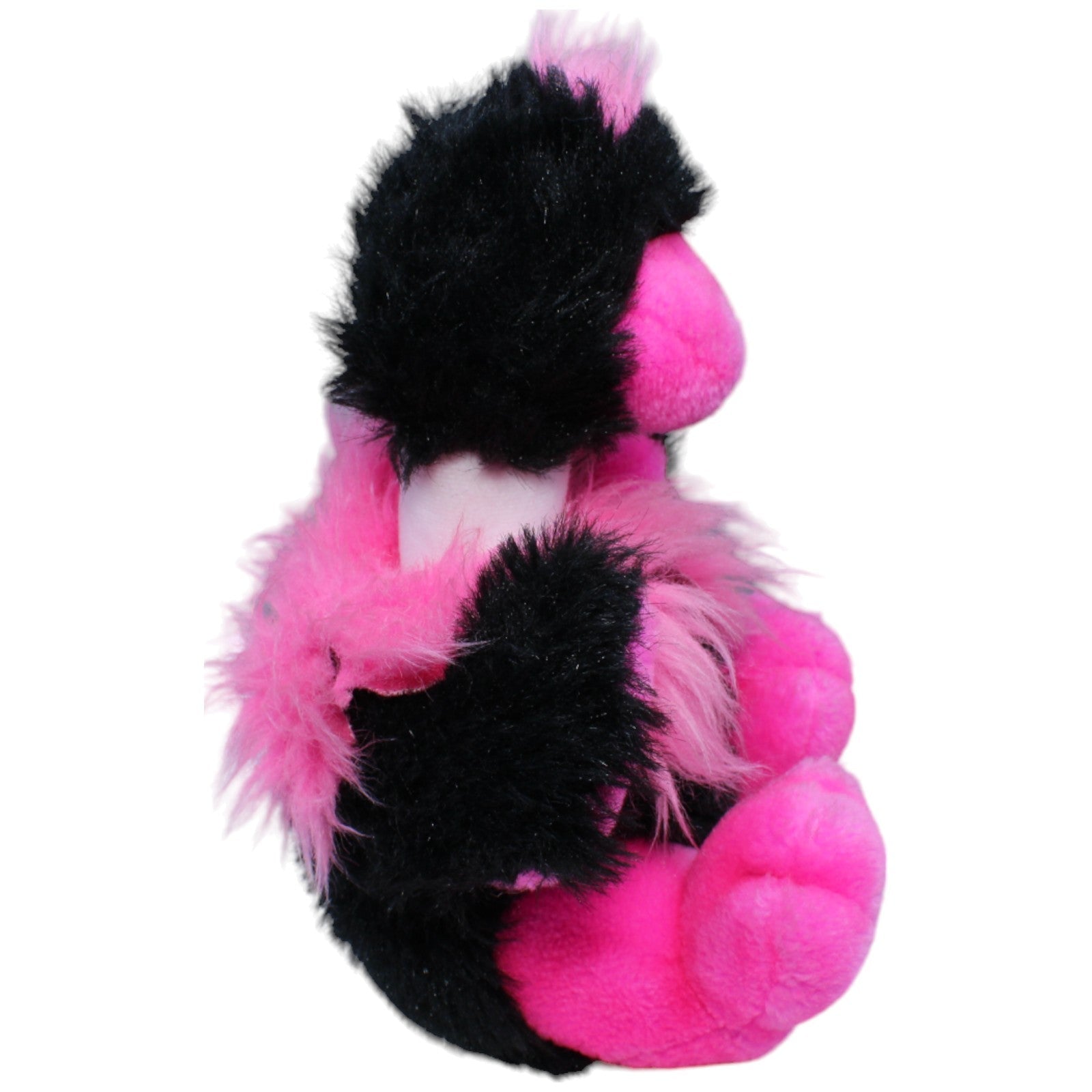 1234294 MLM Toys Vogel sitzend, pink-schwarz Kuscheltier Kumpel Leo Gebraucht