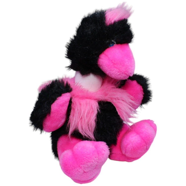 1234294 MLM Toys Vogel sitzend, pink-schwarz Kuscheltier Kumpel Leo Gebraucht