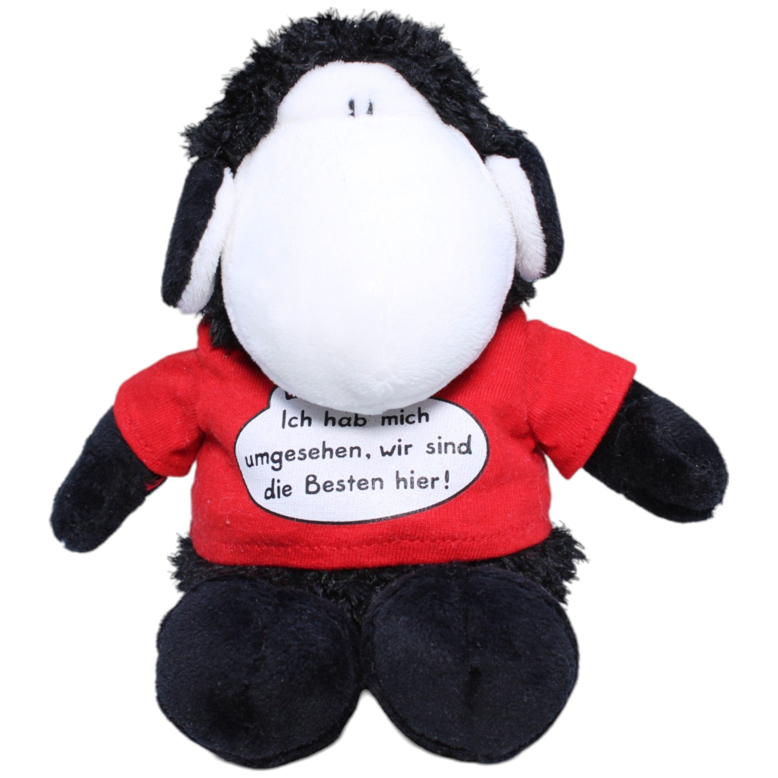 1234305 Sheepworld Sheepworld, Schaf schwarz mit lustigem Spruch Kuscheltier Kumpel Leo Gebraucht