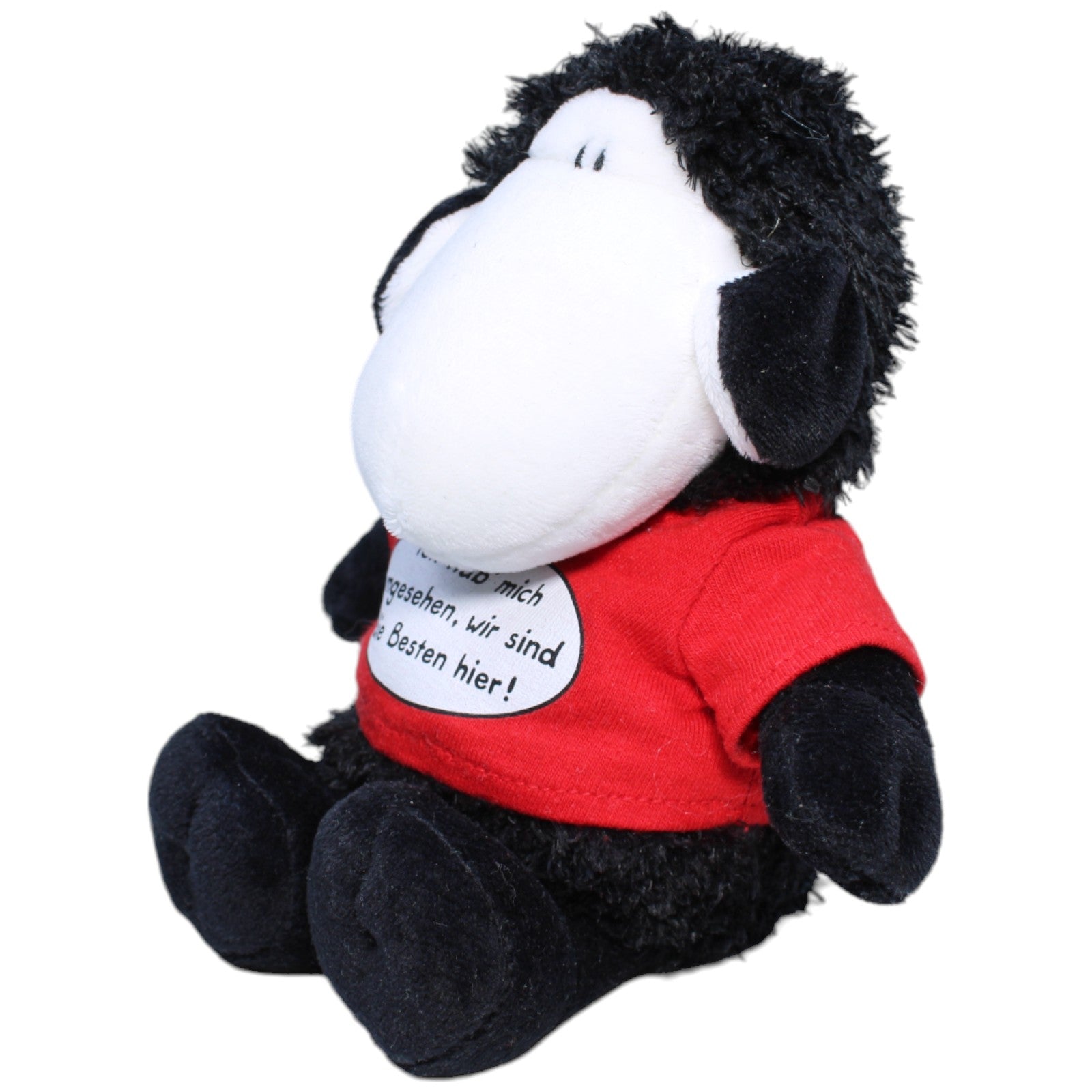 1234305 Sheepworld Sheepworld, Schaf schwarz mit lustigem Spruch Kuscheltier Kumpel Leo Gebraucht