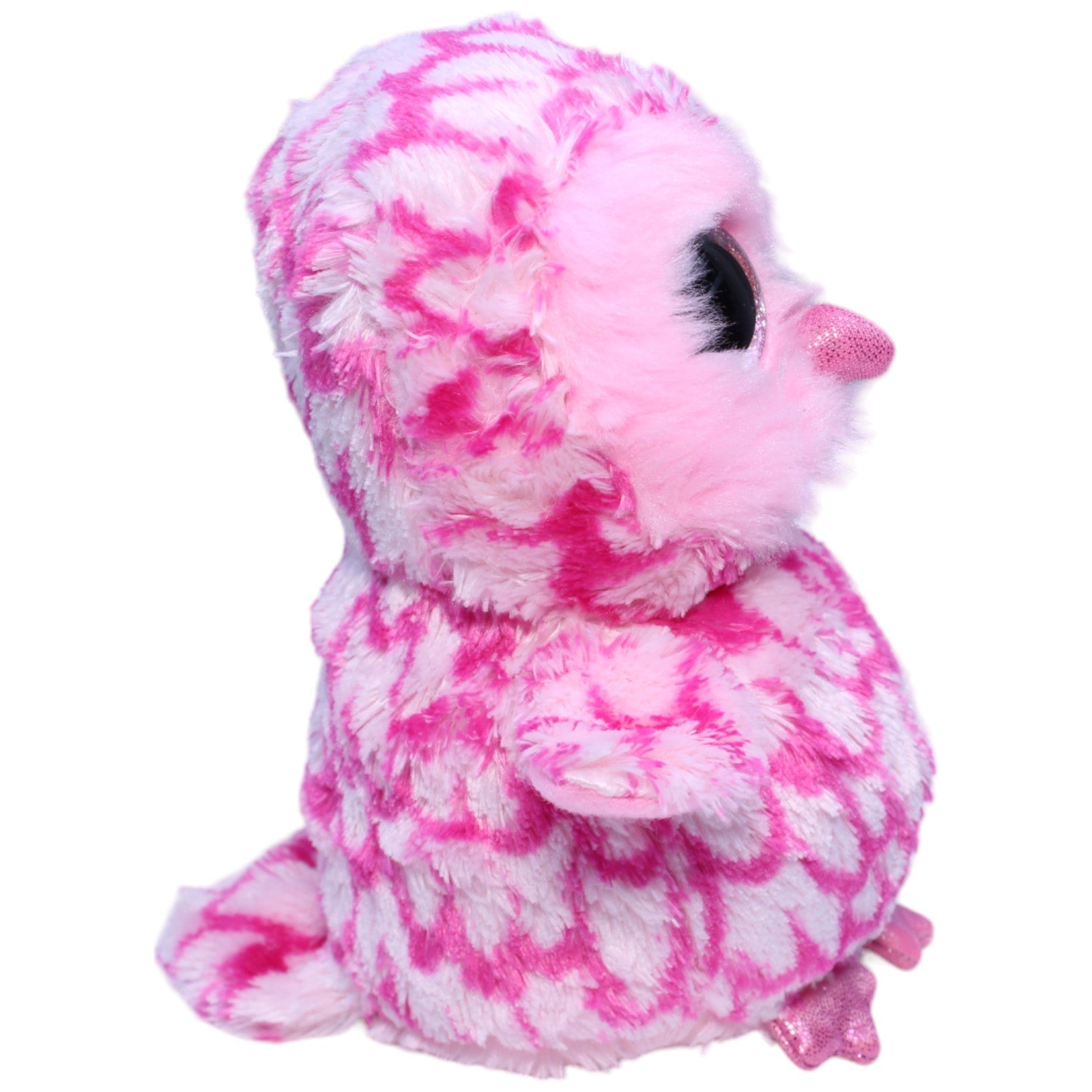 1234310 TY Eule, Pinky Kuscheltier Kumpel Leo Gebraucht Glubschi