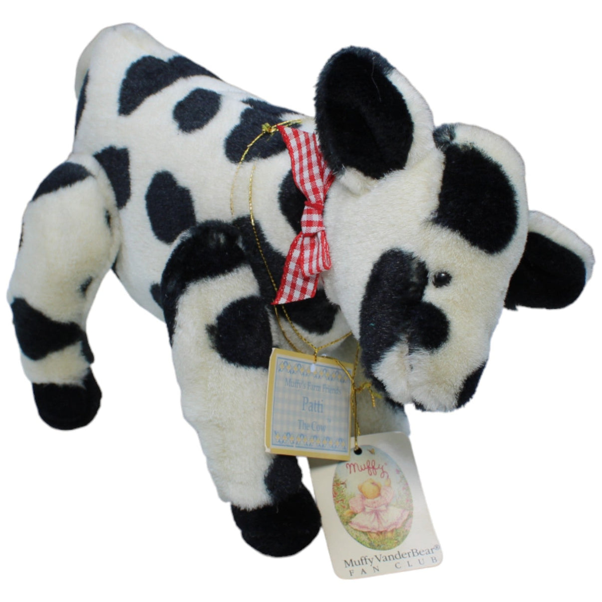1234314 North American Bear Vintage Kuh, Petti The Cow von Muffy's Farm Friends Kuscheltier Kumpel Leo Gebraucht Muffy VanderBear Vintage