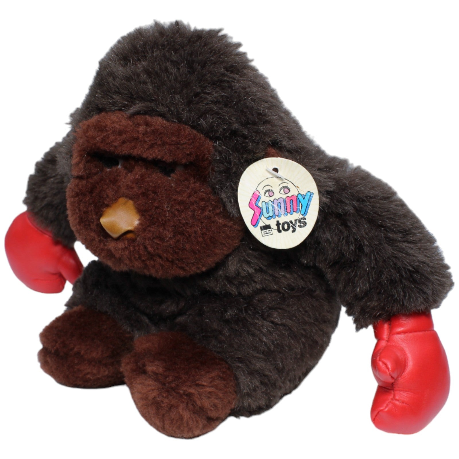 1234318 Euro Souvenirs Vintage Sunny Toys, Gorilla mit Boxhandschuhen Kuscheltier Kumpel Leo Gebraucht