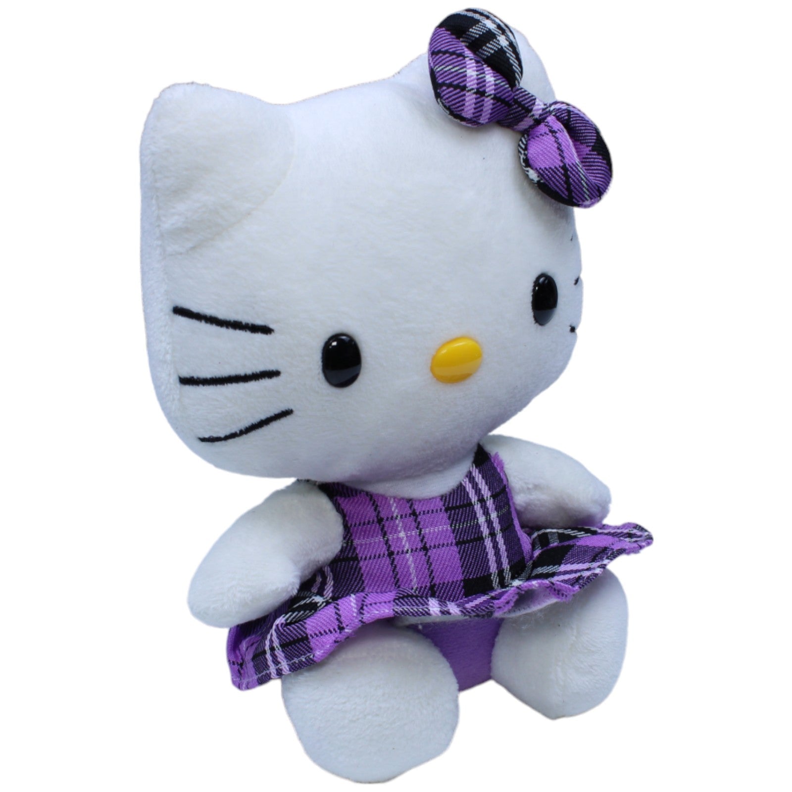 1234328 TY Hello Kitty by Sanrio, Katze mit lila Kleid Kuscheltier Kumpel Leo Gebraucht