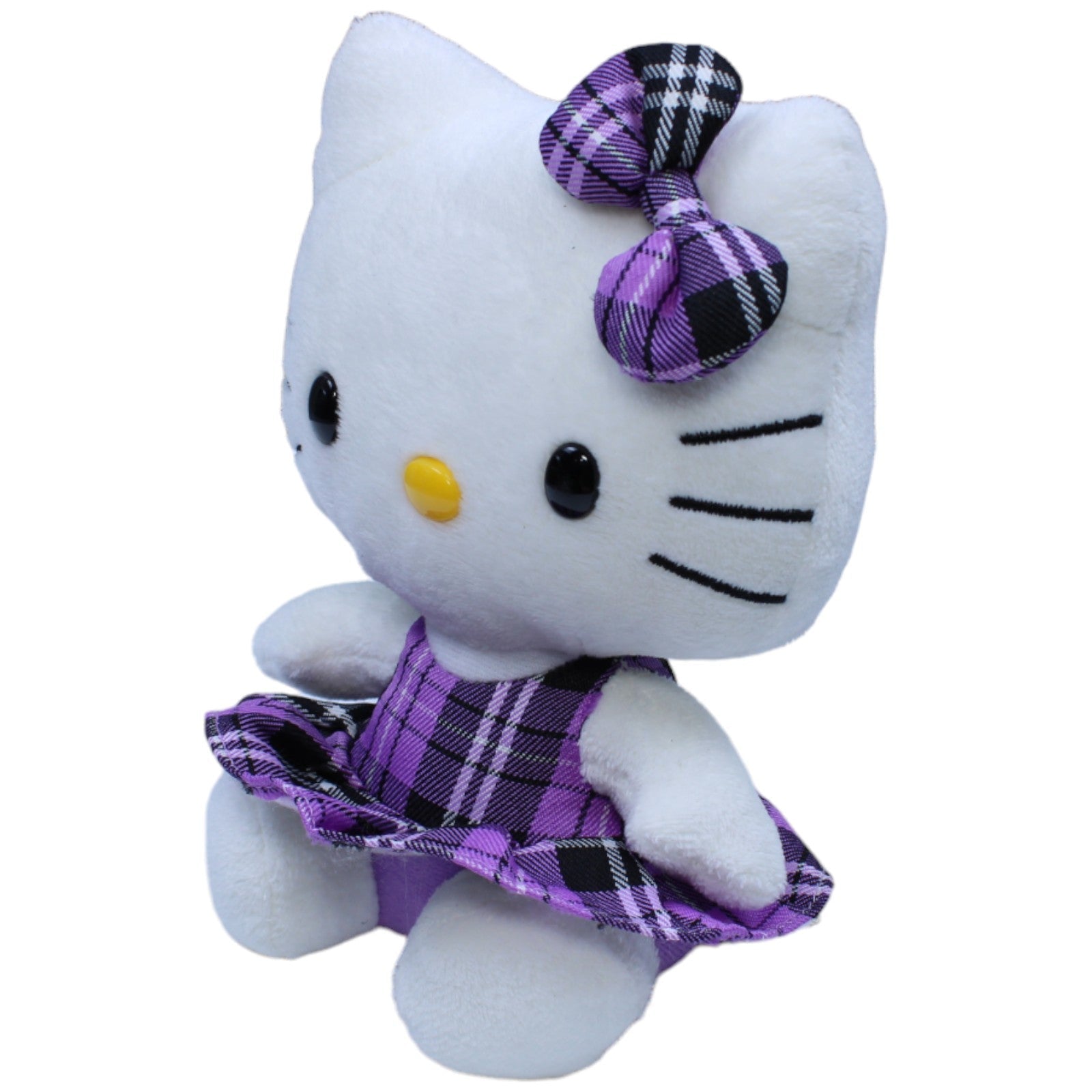 1234328 TY Hello Kitty by Sanrio, Katze mit lila Kleid Kuscheltier Kumpel Leo Gebraucht