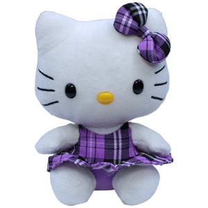 1234328 TY Hello Kitty by Sanrio, Katze mit lila Kleid Kuscheltier Kumpel Leo Gebraucht