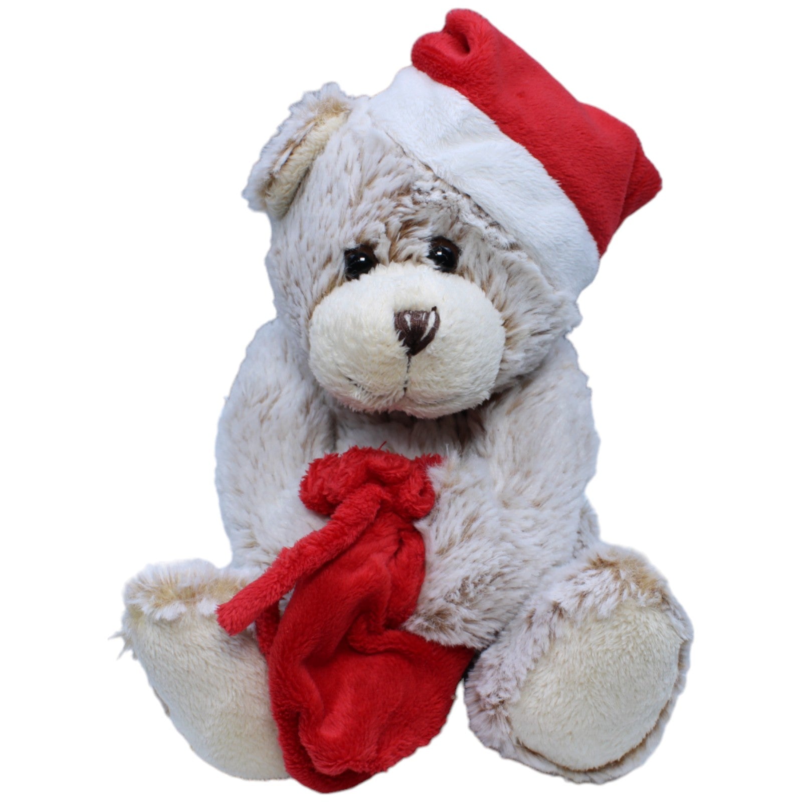 1234337 Kuschelwuschel Karstadt, Weihnachtlicher Bär mit Sack & Zipfelmütze Kuscheltier Kumpel Leo Bär Gebraucht Teddy