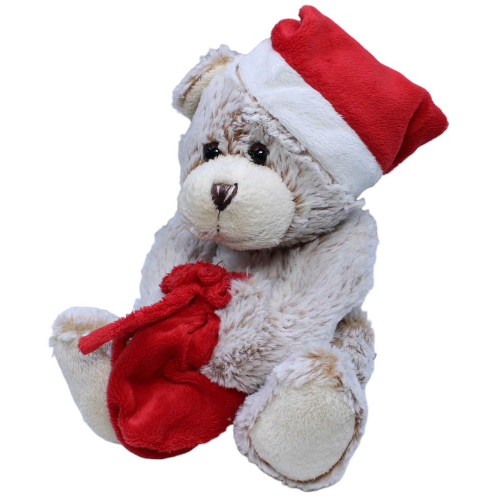 1234337 Kuschelwuschel Karstadt, Weihnachtlicher Bär mit Sack & Zipfelmütze Kuscheltier Kumpel Leo Bär Gebraucht Teddy