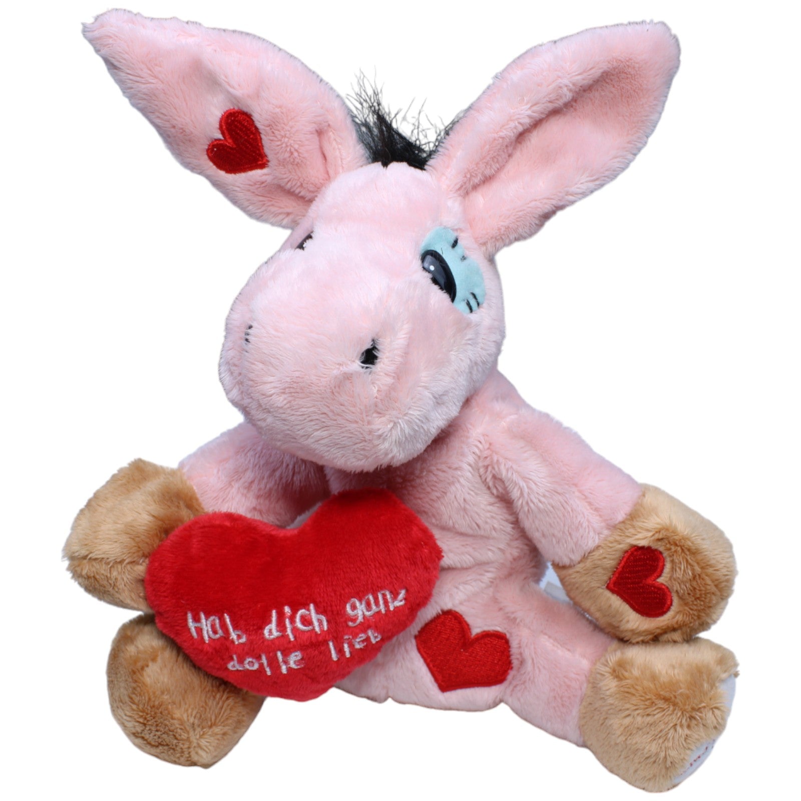 1234349 Heunec My little Murphy Esel mit Herz, rosa Kuscheltier Kumpel Leo Gebraucht