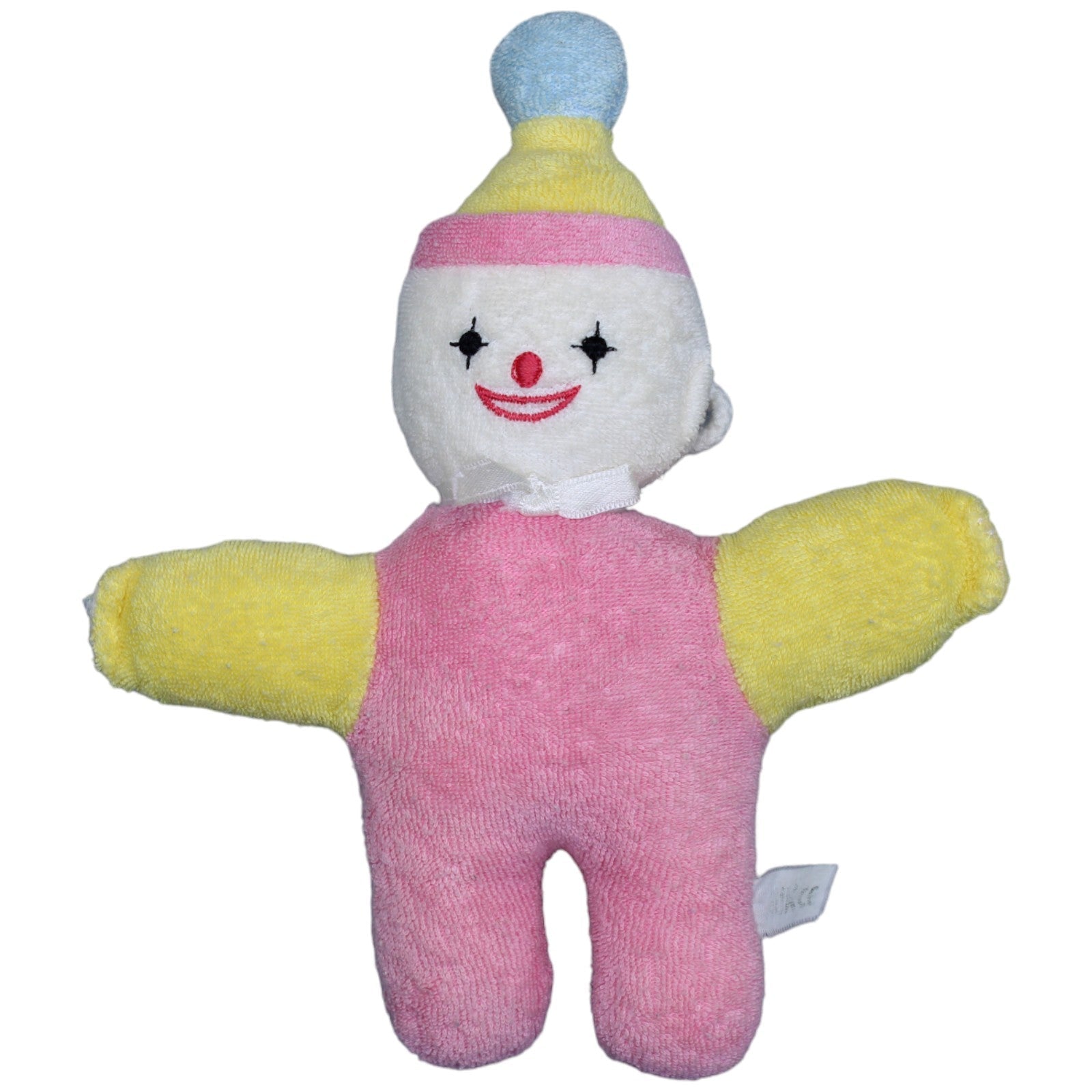 1234381 NUK Frottee-Spielfigur, Clown Plüschfigur Kumpel Leo Gebraucht