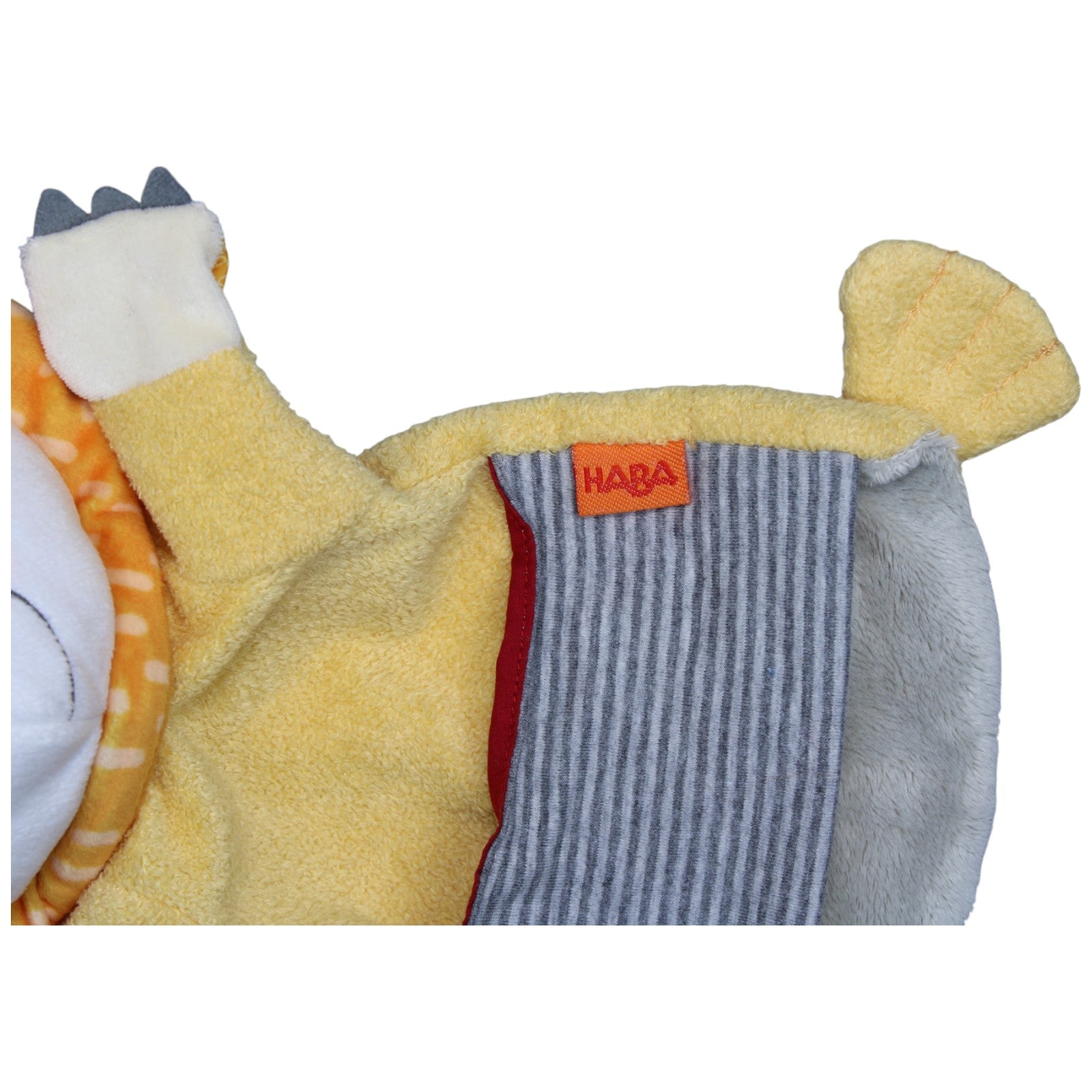 1234384 HABA Handpuppe, oranger Löwe Handpuppe Kumpel Leo Gebraucht