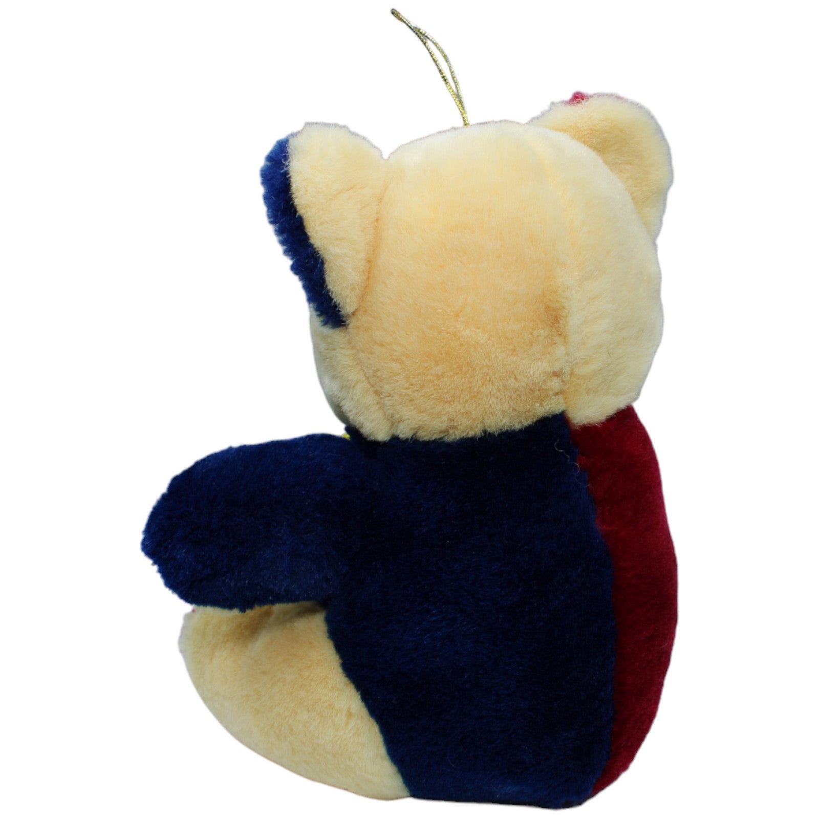 1234472 Paul Hamburg Teddybär mit Pompons, rot-blau Kuscheltier Kumpel Leo Gebraucht