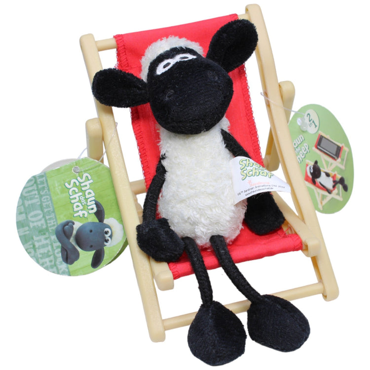 1234550 NICI Schaf Shaun im Liegestuhl aus Shaun das Schaf Kuscheltier Kumpel Leo neu