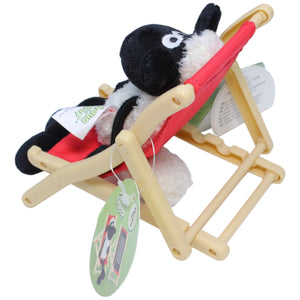 1234550 NICI Schaf Shaun im Liegestuhl aus Shaun das Schaf Kuscheltier Kumpel Leo neu