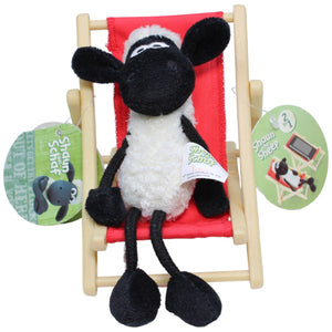 1234550 NICI Schaf Shaun im Liegestuhl aus Shaun das Schaf Kuscheltier Kumpel Leo neu