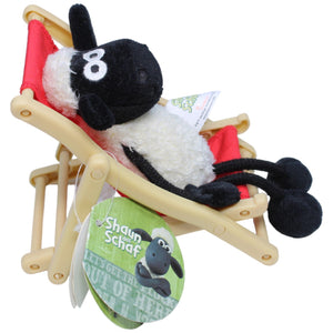 1234550 NICI Schaf Shaun im Liegestuhl aus Shaun das Schaf Kuscheltier Kumpel Leo neu