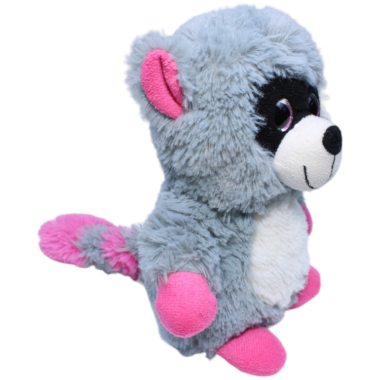 1234568 Sunkid Waschbär, grau-pink Kuscheltier Kumpel Leo Gebraucht Glubschi