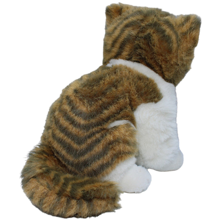 1234572 Uni-Toys Katze mit Schleife, gestreift Kuscheltier Kumpel Leo Gebraucht