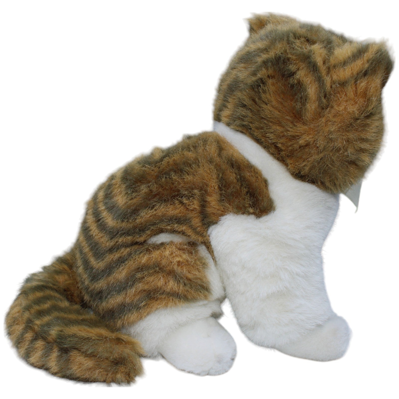 1234572 Uni-Toys Katze mit Schleife, gestreift Kuscheltier Kumpel Leo Gebraucht