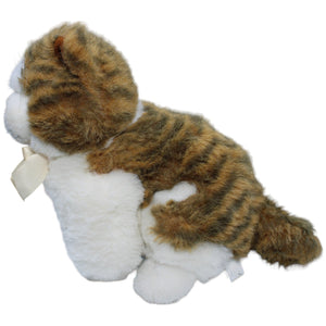 1234572 Uni-Toys Katze mit Schleife, gestreift Kuscheltier Kumpel Leo Gebraucht