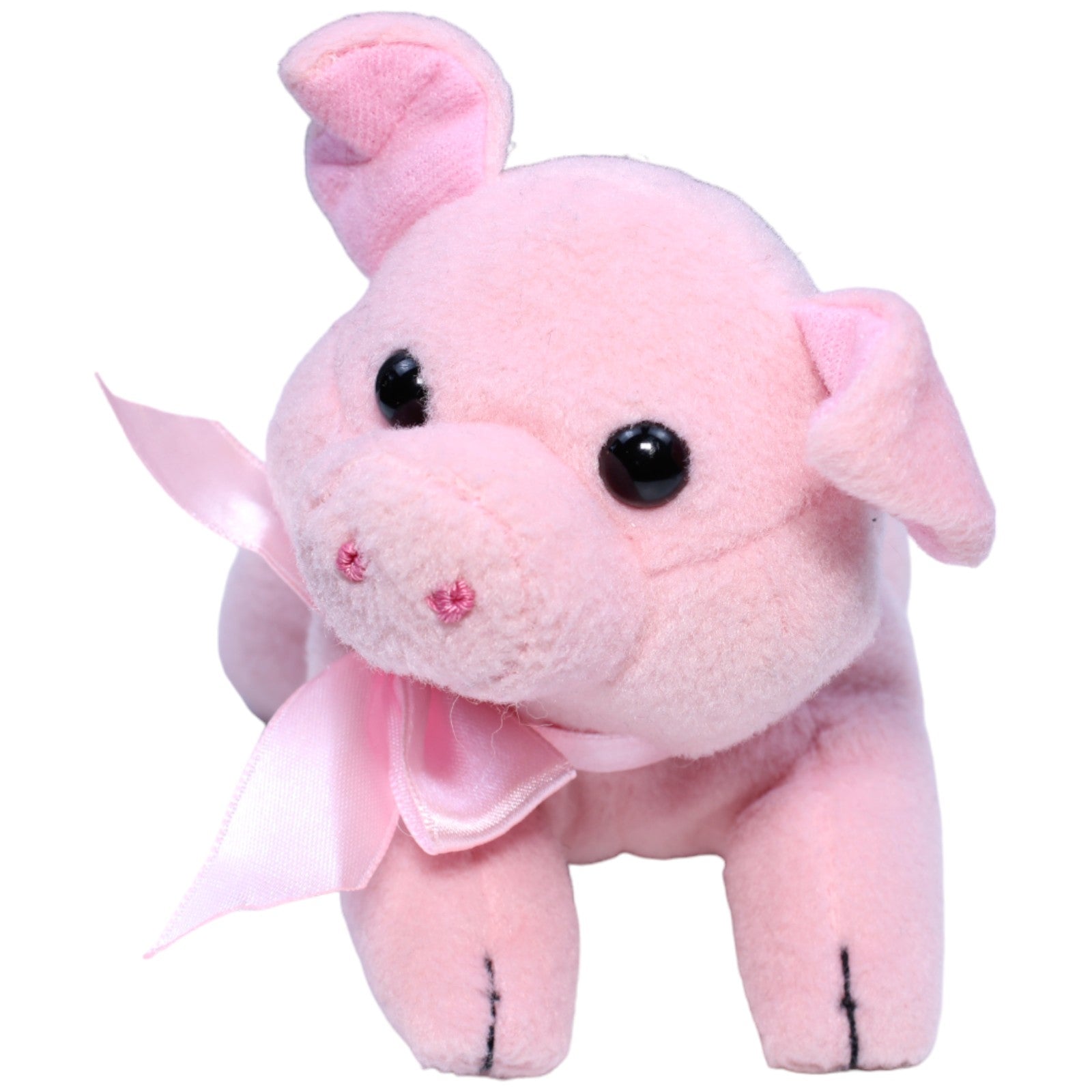 1234575 Heunec Schwein, rosa Kuscheltier Kumpel Leo Gebraucht Glücksschwein Silvester