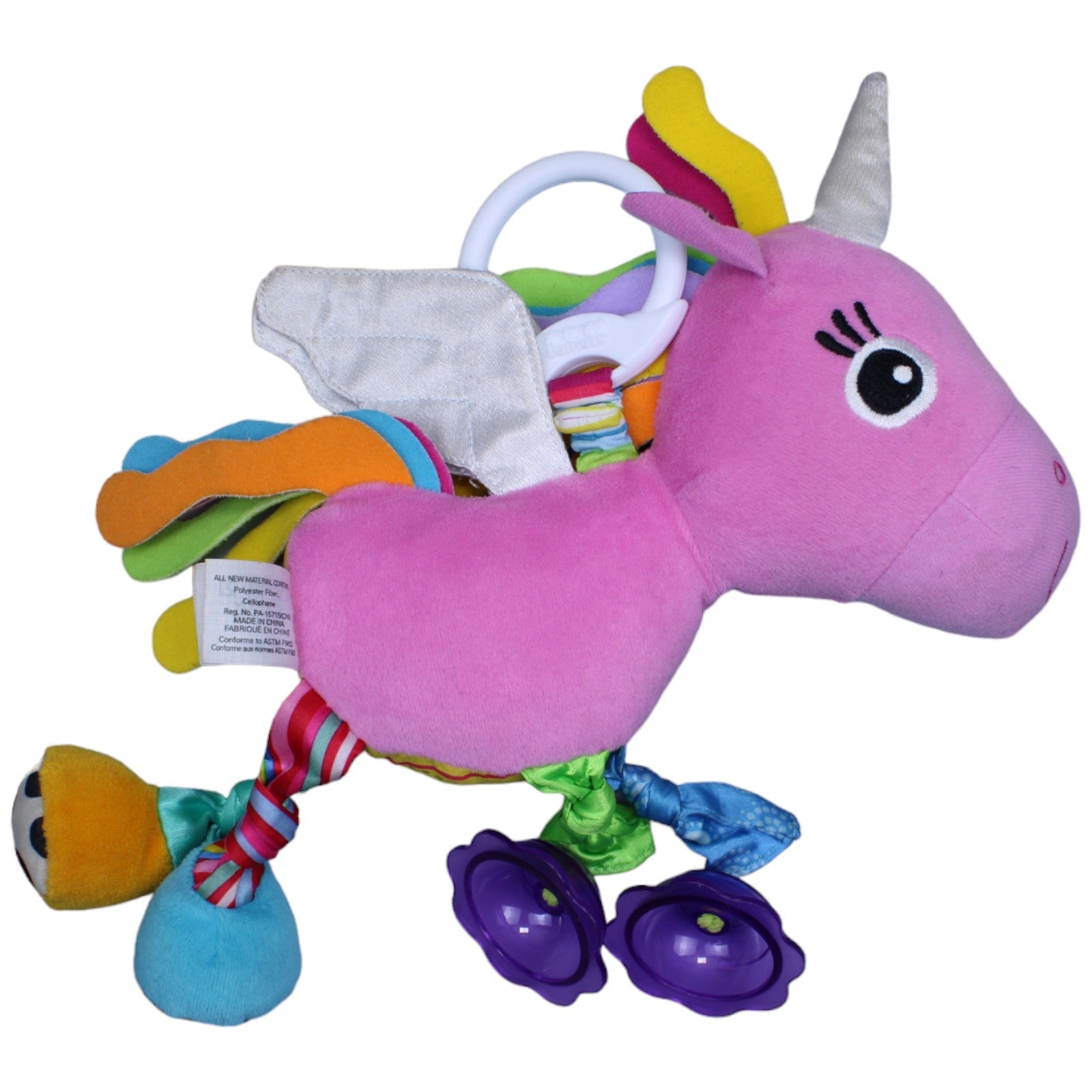 1234636 TOMY Lamaze, Lana, das Einhorn Kuscheltier Kumpel Leo Gebraucht Greifling