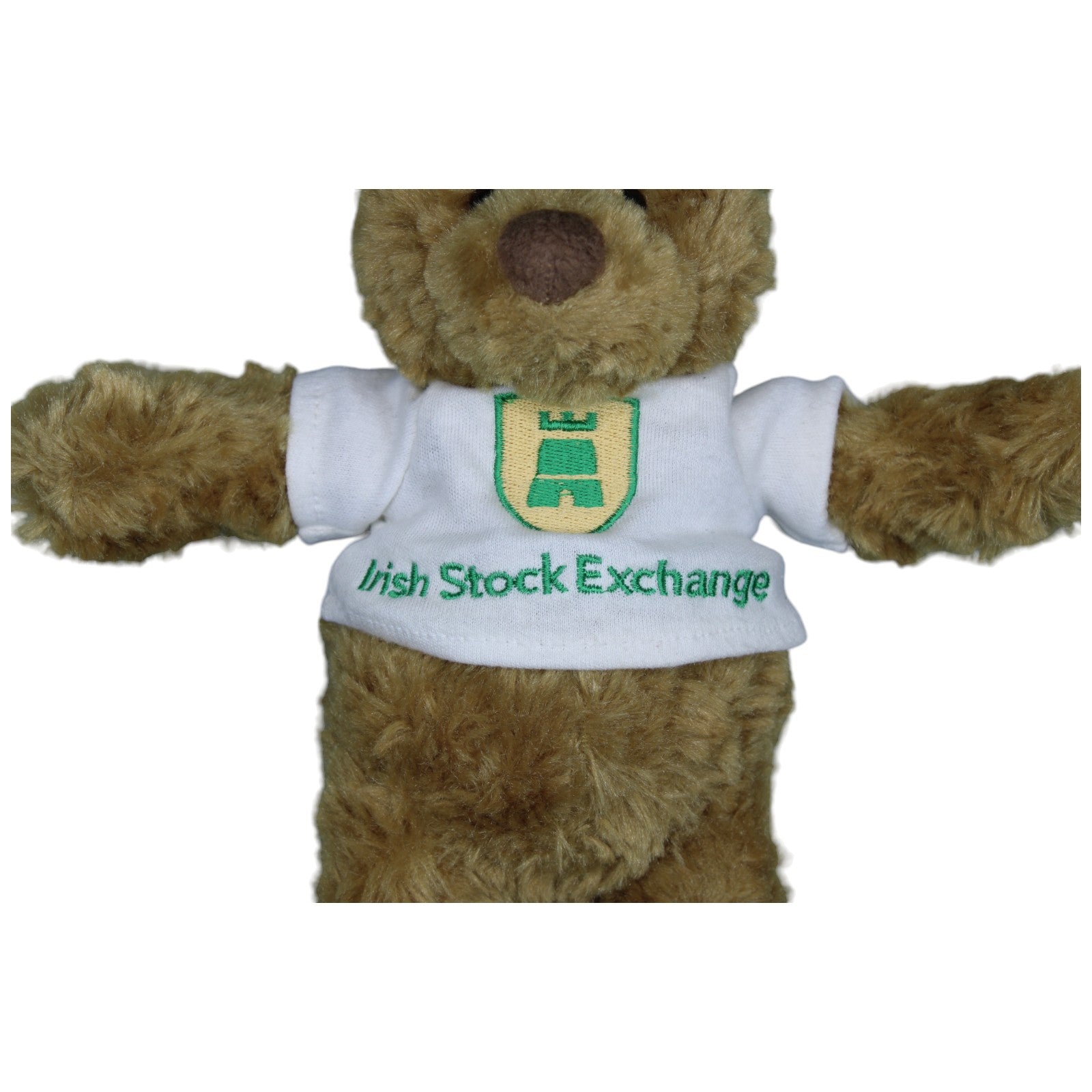 1234642 GUND Bär mit Kappe & Shirt, Irish Stock Exchange Kuscheltier Kumpel Leo Bär Gebraucht Teddy