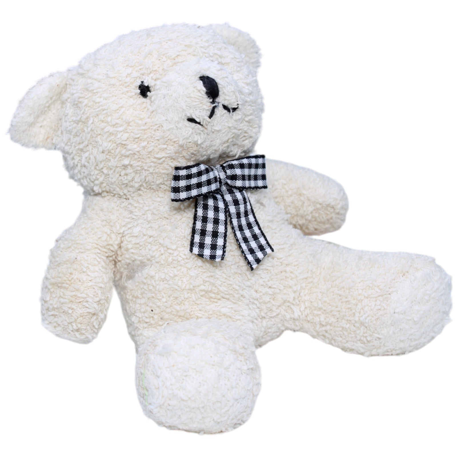 1234718 Amtoys Noukie's, Weißer Teddy mit Schleife Kuscheltier Kumpel Leo Bär Gebraucht Teddy