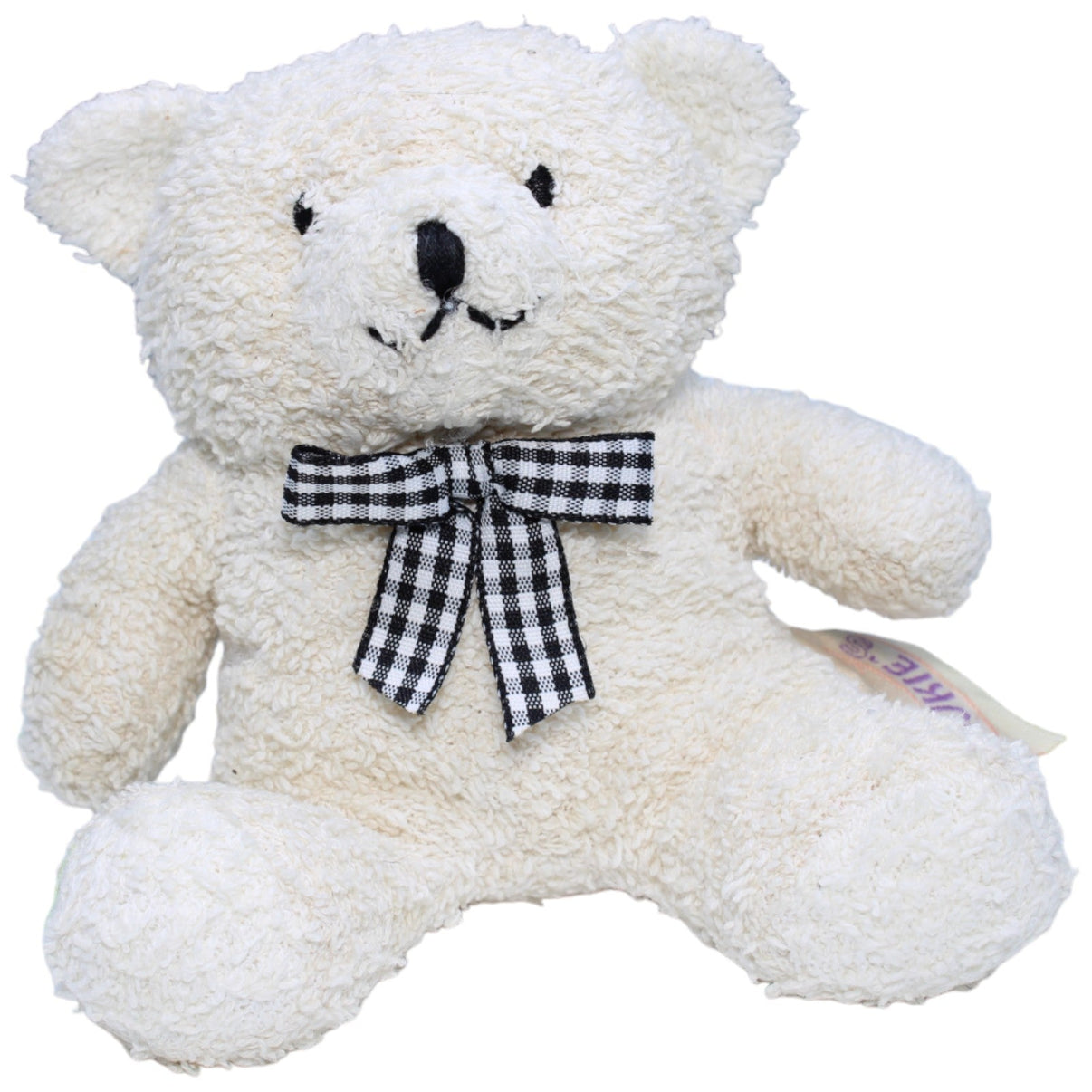 1234718 Amtoys Noukie's, Weißer Teddy mit Schleife Kuscheltier Kumpel Leo Bär Gebraucht Teddy