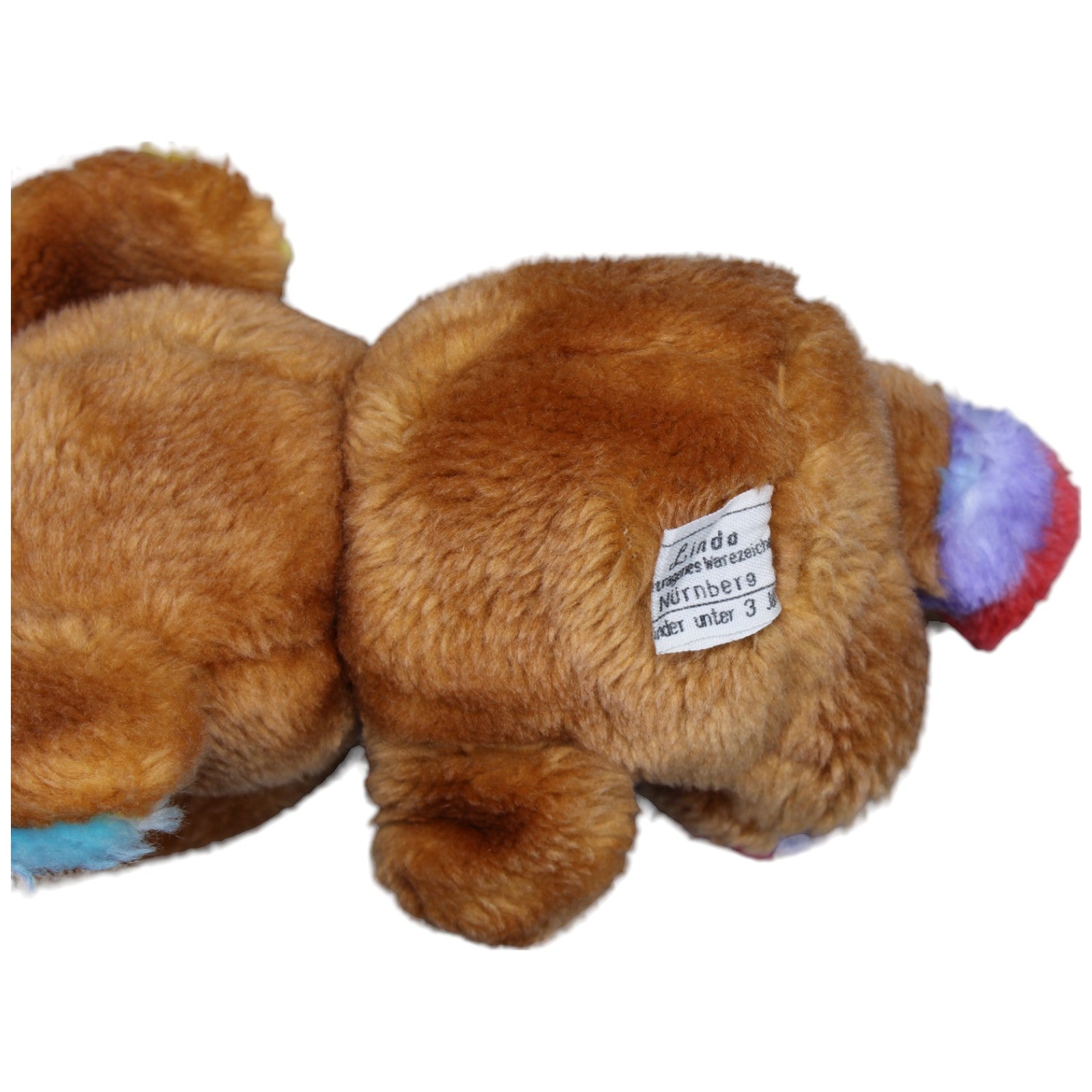 1234772 Linda Vintage Regenbogen Elefant, braun Kuscheltier Kumpel Leo Gebraucht Vintage