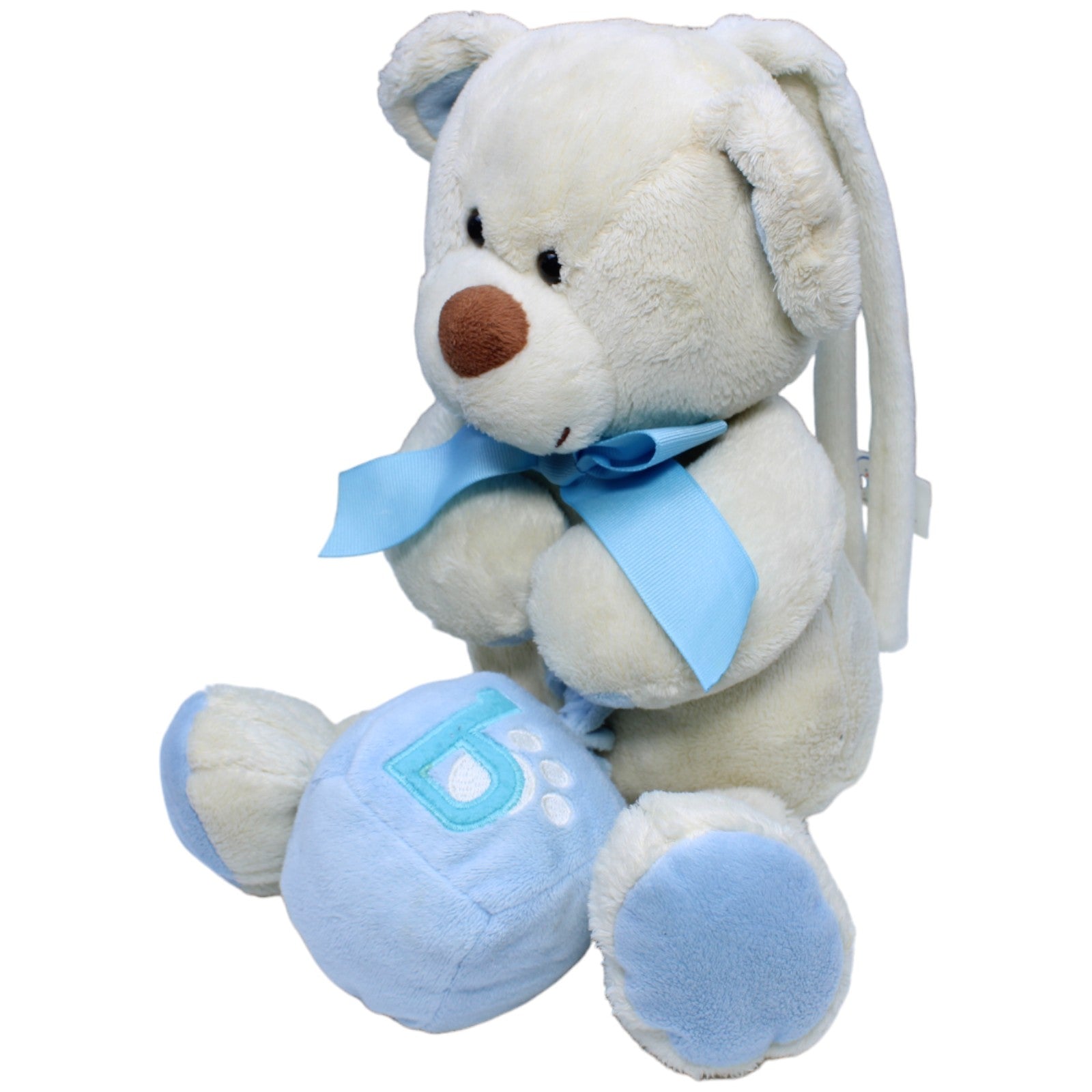 1234836 Bambia Spieluhr, Teddy mit blauer Schleife Spieluhr Kumpel Leo Gebraucht