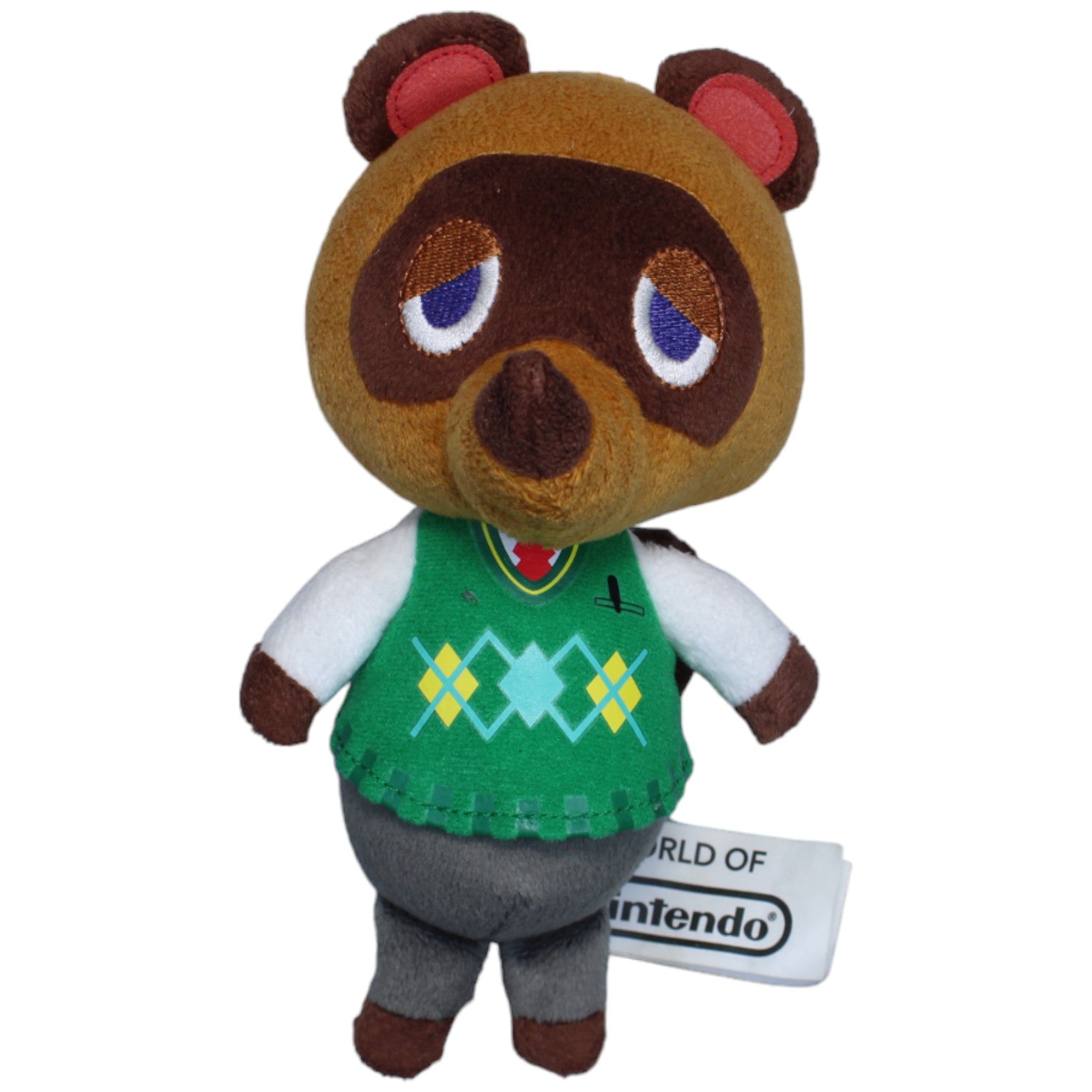 1234873 Jakks Pacific Waschbär, Tom Nook aus Animal Crossing: New Leaf Kuscheltier Kumpel Leo Gebraucht