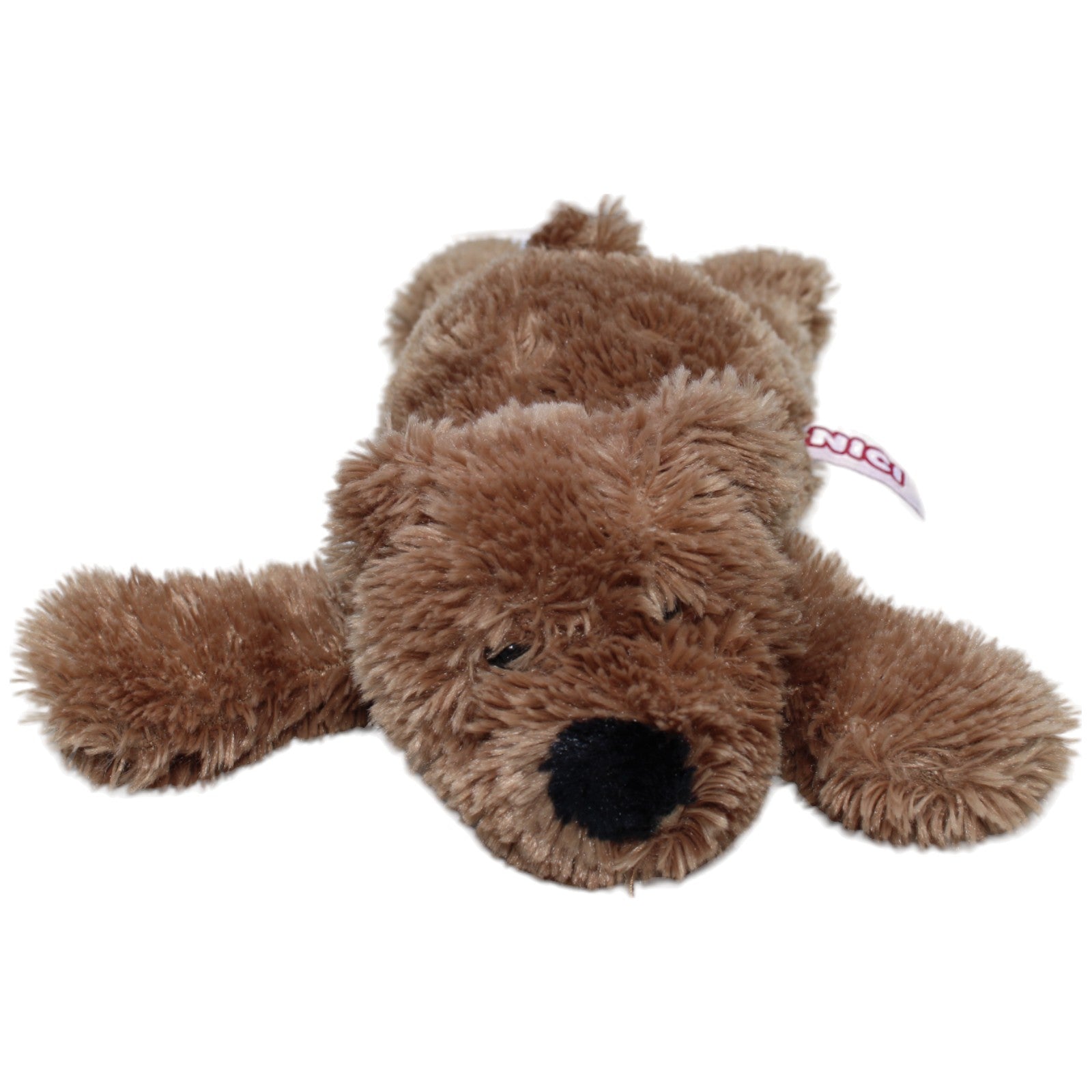 1234894 NICI Bär braun, liegend Kuscheltier Kumpel Leo Bär Gebraucht Teddy