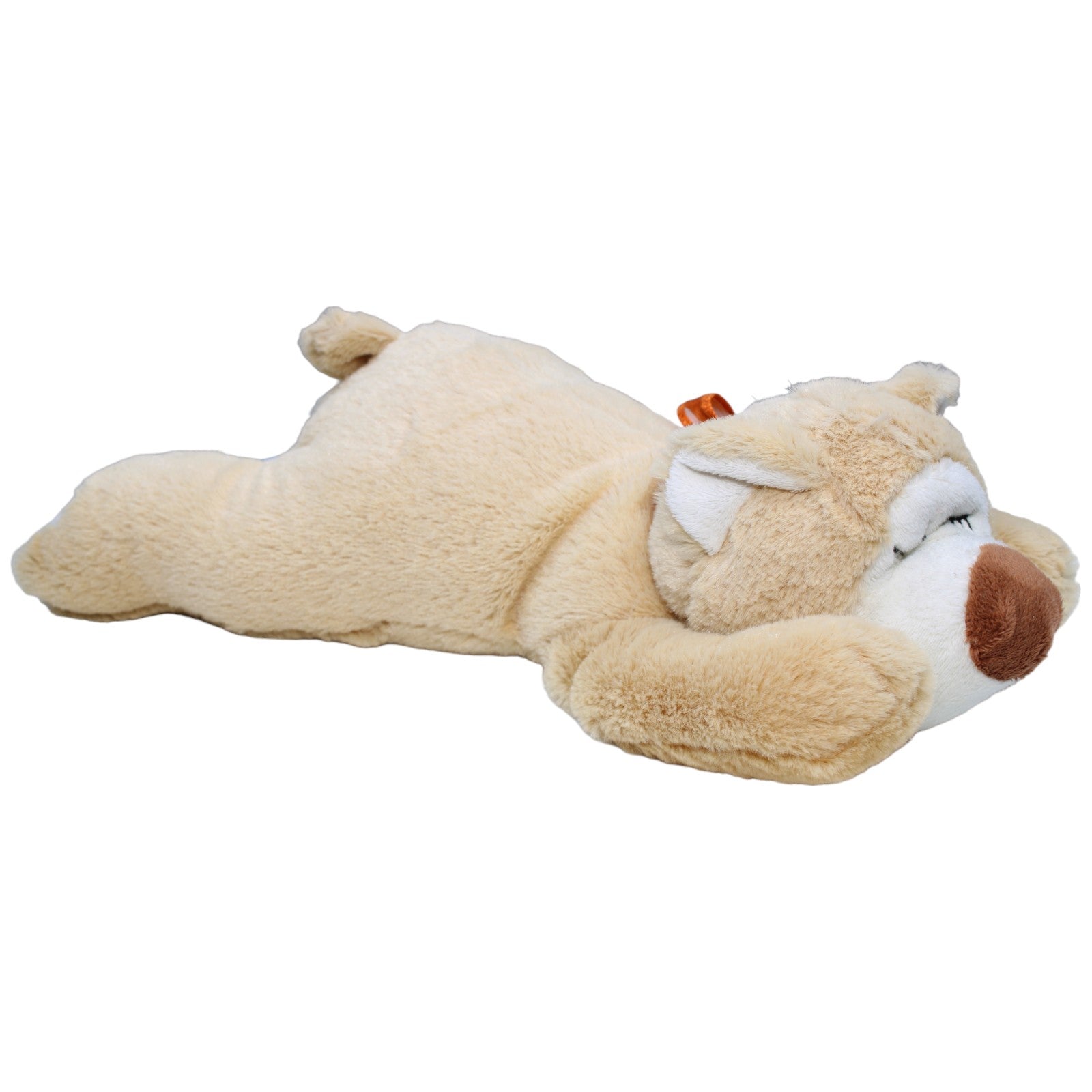 1234895 DG Verlag Volksbank, Schlafender Bär mit Schleife Kuscheltier Kumpel Leo Bär Gebraucht Teddy